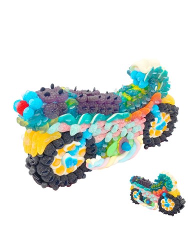 Forme en Polystyrène – Moto Routière Effet 3D pour Gâteau en Bonbons