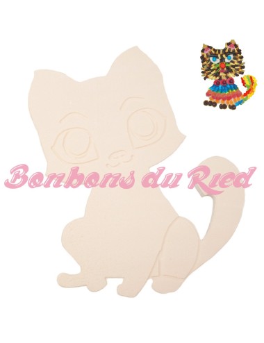 Support forme  chat pour gateau de bonbons