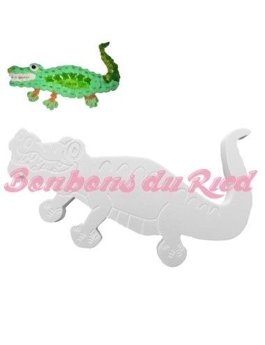 crocodile en polystyrène pour gateau bonbon