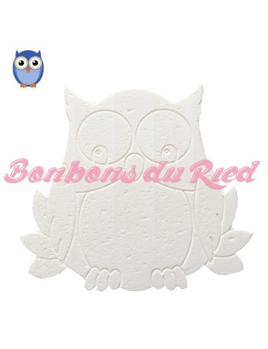 socle en polystyrène chouette oiseau gateau bonbon