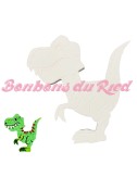 socle gateau bonbon polystyrène T-rex dinosaure