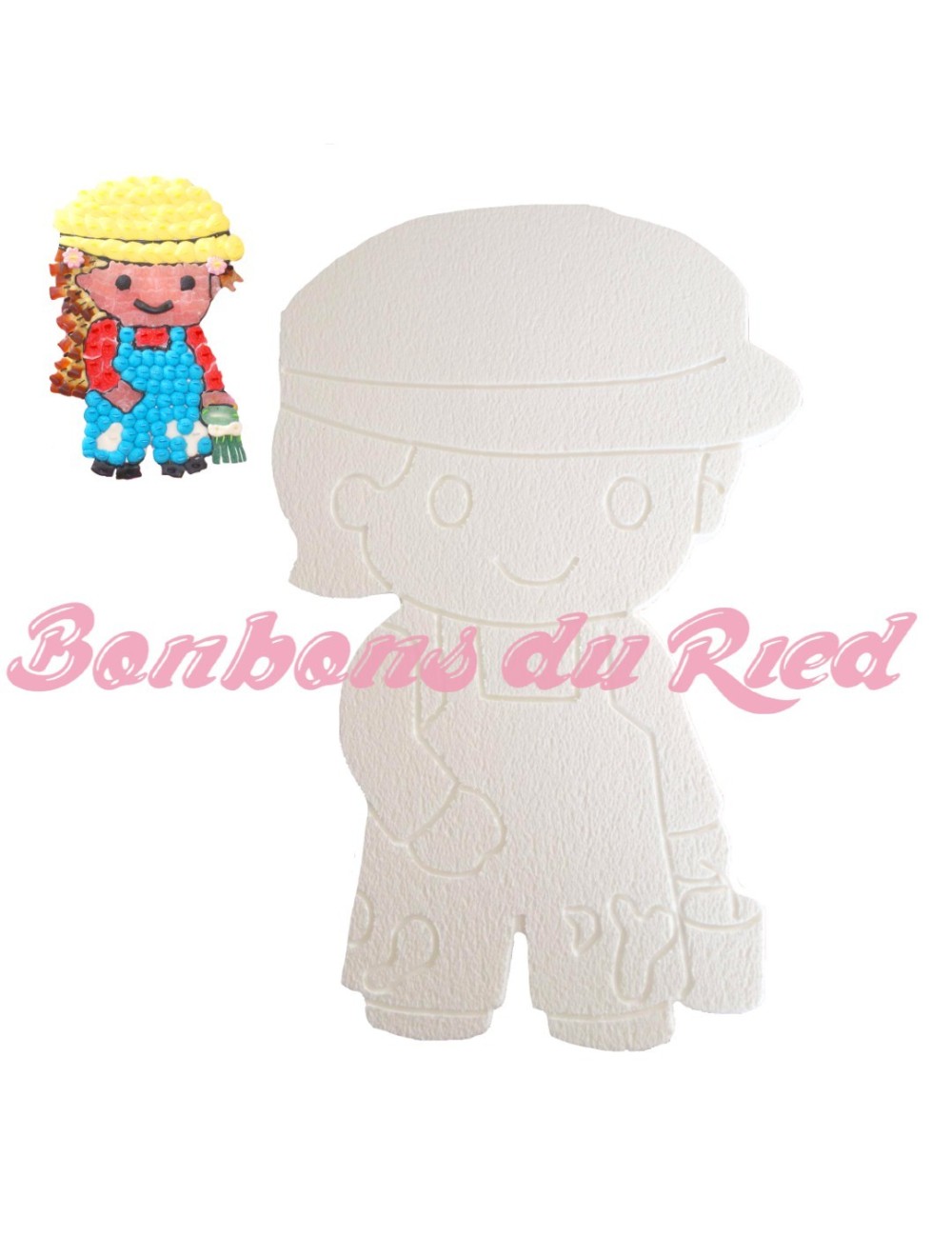 Support polystyrène bonbons petit peintre Support polystyrène bonbons petit peintre