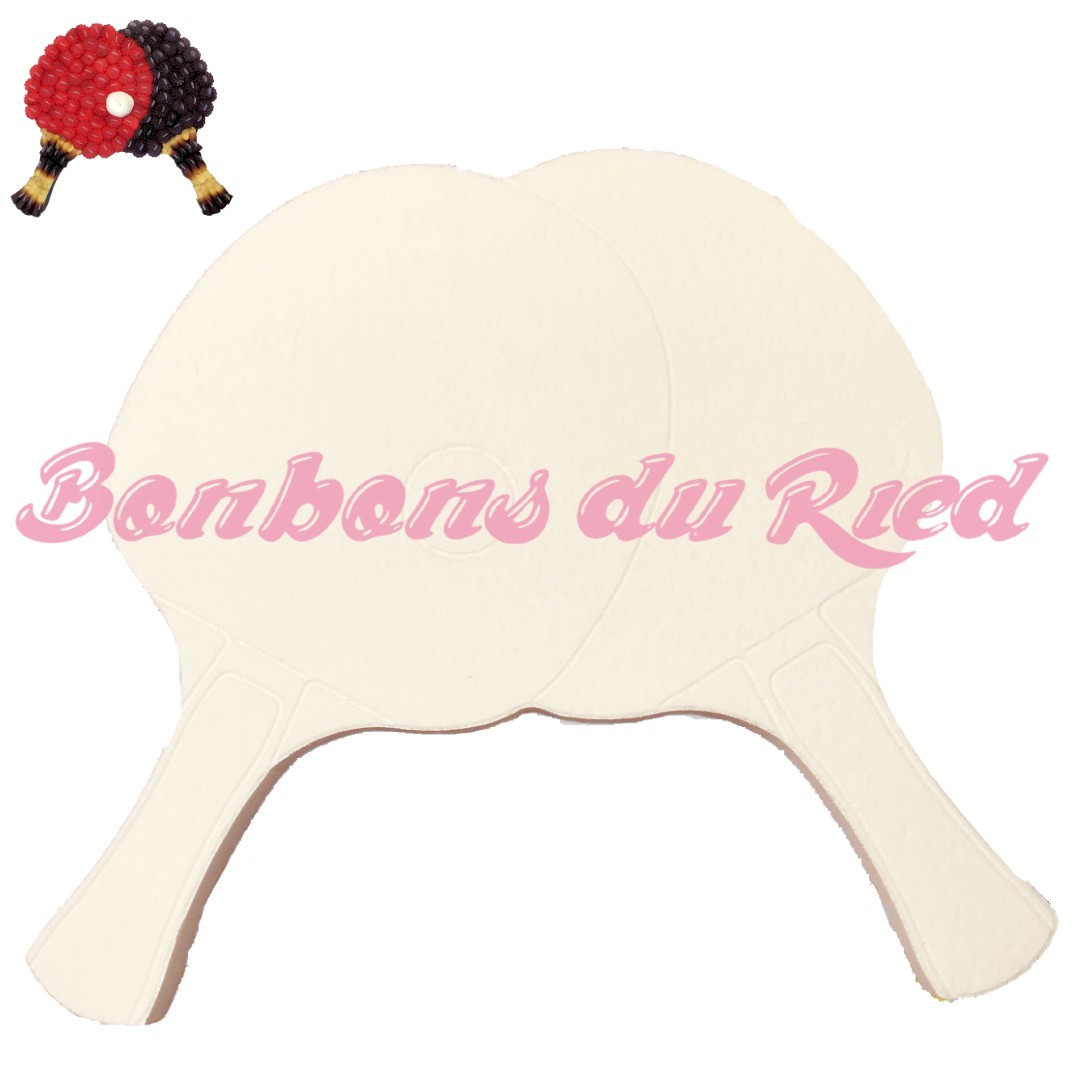 forme pour gateau en bonbons ping pong