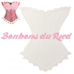 forme corset lingerie réalisé en polystyrène pour gateau et décoration