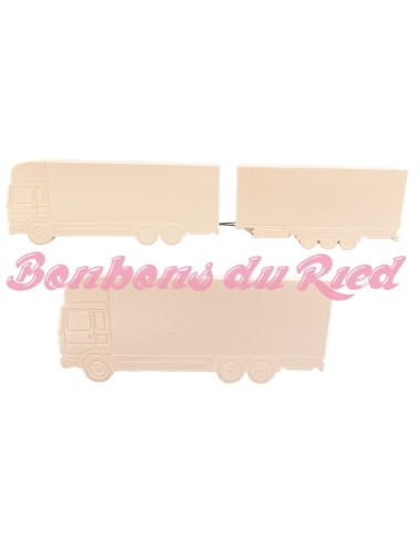 Camion remorque en polystyrène gateau aux bonbons