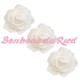 Rose artificielle couleur blanche